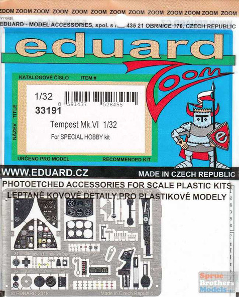 EDU33191 1:32 Eduard Color Zoom PE - Tempest Mk.VI (SPH kit)