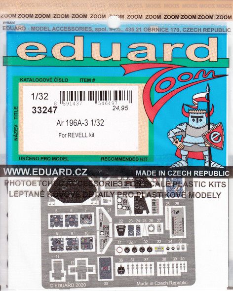 EDU33247 1:32 Eduard Color Zoom PE - Ar 196A-3 (REV kit)