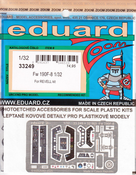 EDU33249 1:32 Eduard Color Zoom PE - Fw 190F-8 (REV kit)