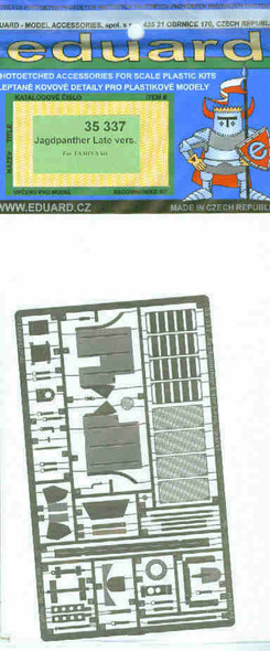 EDU35337 1:35 Eduard PE Jagdpanther Late for Tamiya #35337