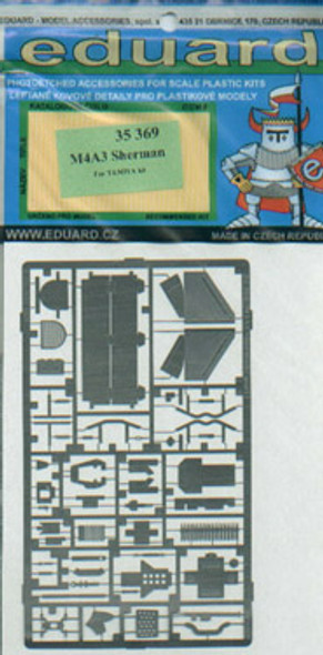 EDU35369 1:35 Eduard PE M4A3 Sherman Detail Set for TAM #35369