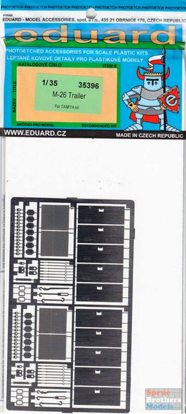 EDU35396 1:35 Eduard PE M26 Trailer Detail Set (TAM kit)