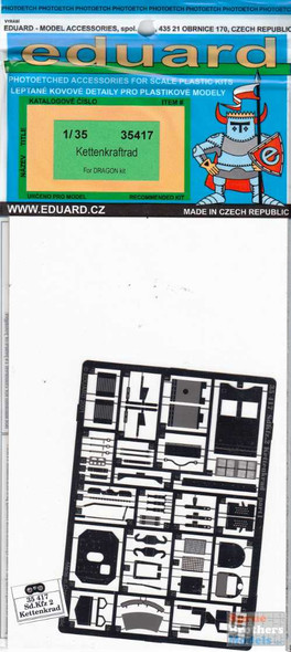 EDU35417 1:35 Eduard PE Kettenkraftfrad Detail Set (DRA kit)