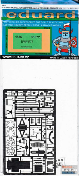EDU35572 1:35 Eduard PE BMW R75 Detail Set (TAM kit)