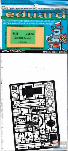 EDU35573 1:35 Eduard PE Zundapp KS750 Detail Set (TAM kit)