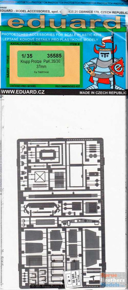 EDU35585 1:35 Eduard PE Krupp Protze Pak 35/36 37mm Detail Set (TAM kit)