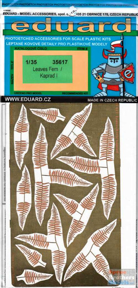 EDU35617 1:35 Eduard PE Leaves Fern / Kaprad I