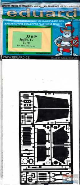 EDU35649 1:35 Eduard PE Jagdpanzer IV L/70 Detail Set (ITA kit)