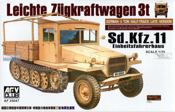 AFV35047 1:35 AFV Club Sd.Kfz. 11 Late Leichte Zugkraftwagen 3T