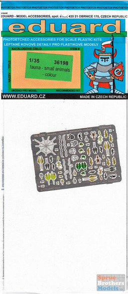 EDU36198 1:35 Eduard Color PE - Fauna - Small Animals #36198