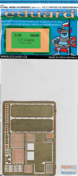 EDU36240 1:35 Eduard PE - LVT-4 Interior Detail Set (AFV kit)