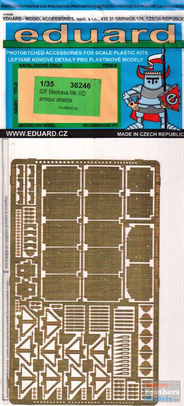 EDU36246 1:35 Eduard PE - IDF Merkava Mk.IIID Armor Shields (MNG kit)