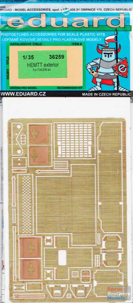 EDU36259 1:35 Eduard PE - HEMTT Exterior Detail Set (ITA kit)