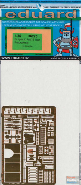 EDU36275 1:35 Eduard Color PE - Pz.Kpfw.VI Ausf B Tiger II Upgrade Set (EDU kit)