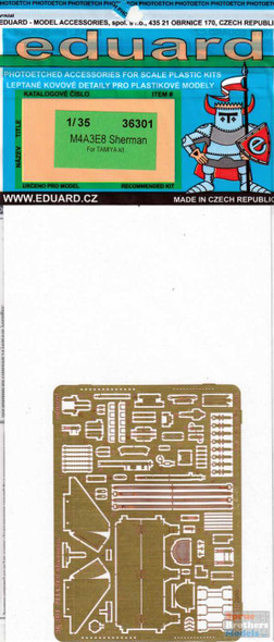 EDU36301 1:35 Eduard PE - M4A3E8 Sherman Detail Set (TAM kit)