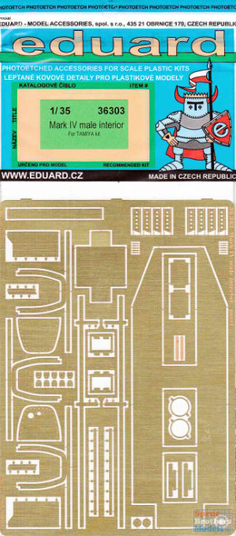 EDU36303 1:35 Eduard PE - Mark IV Male Interior Detail Set (TAM kit)