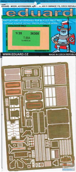 EDU36305 1:35 Eduard PE - T-90A Detail Set (MNG kit)