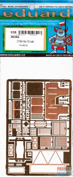 EDU36342 1:35 Eduard PE - C15A No.13 Cab Detail Set (IBG kit)