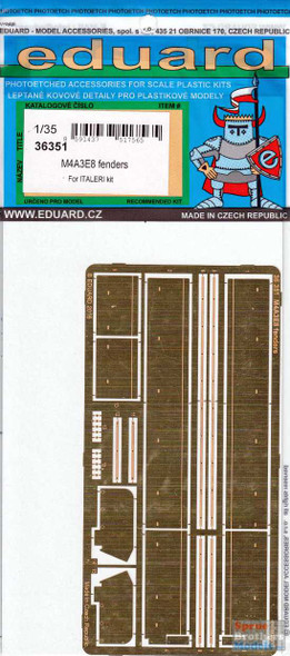 EDU36351 1:35 Eduard PE - M4A3E8 Sherman Fenders (ITA kit)