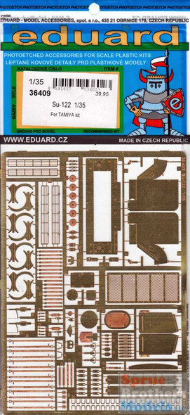 EDU36409 1:35 Eduard PE - Su-122 Detail Set (TAM kit)