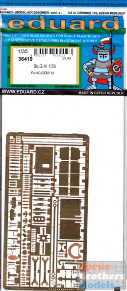 EDU36419 1:35 Eduard PE - STuG IV Detail Set (ACA kit)