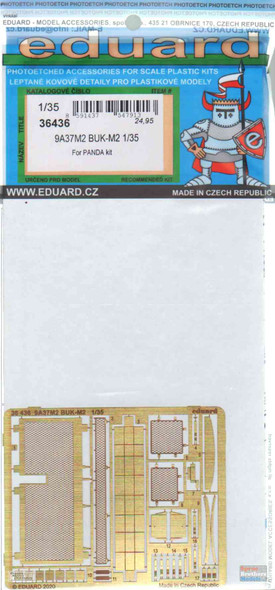 EDU36436 1:35 Eduard PE - 9A37M2 BUK-M2 Detail Set (PAN kit)