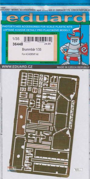 EDU36448 1:35 Eduard PE - Brummbar Detail Set (ACA kit)