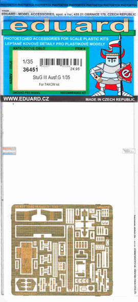 EDU36451 1:35 Eduard PE - STuG.III Ausf.G Detail Set (TAK kit)