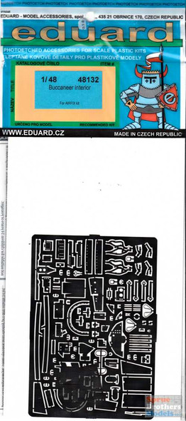 EDU48132 1:48 Eduard PE - Buccaneer Interior Detail Set (AFX kit)