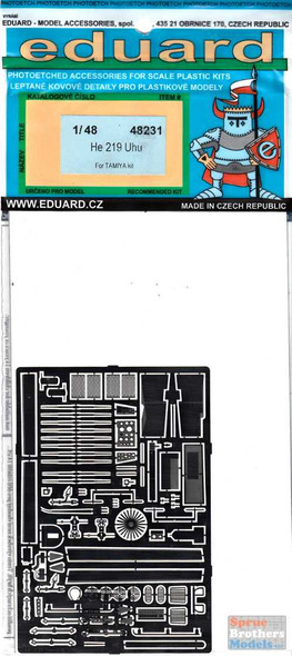 EDU48231 1:48 Eduard PE - He 219 Uhu Detail Set (TAM kit)