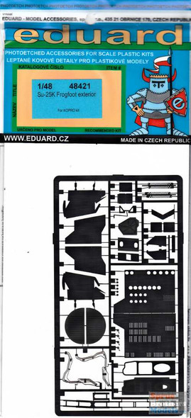 EDU48421 1:48 Eduard PE - Su-25K Frogfoot Exterior Detail Set (KOP kit)