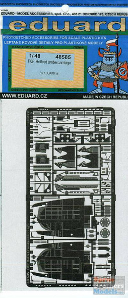 EDU48585 1:48 Eduard PE - F6F Hellcat Undercarriage Detail Set (EDU kit) #48585