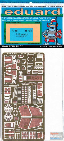 EDU48773 1:48 Eduard PE - F-4B Phantom Exterior Detail Set (ACA kit)