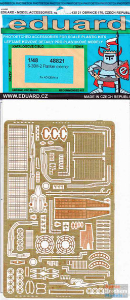 EDU48821 1:48 Eduard PE - Su-30M-2 Flanker Detail Set (ACA kit)