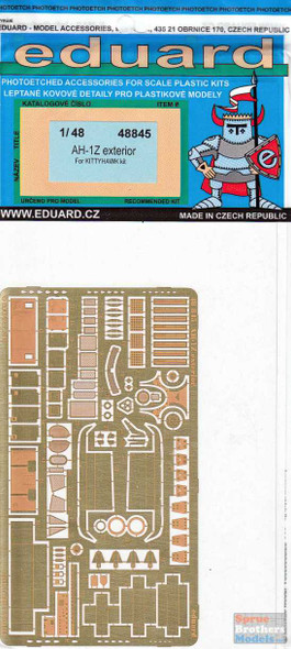 EDU48845 1:48 Eduard PE - AH-1Z Viper Exterior Detail Set (KTH kit)