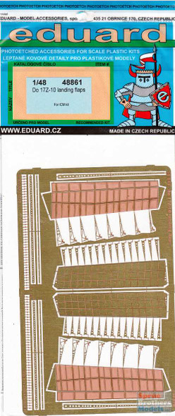 EDU48861 1:48 Eduard PE - Do 17Z-10 Landing Flaps Set (ICM kit)