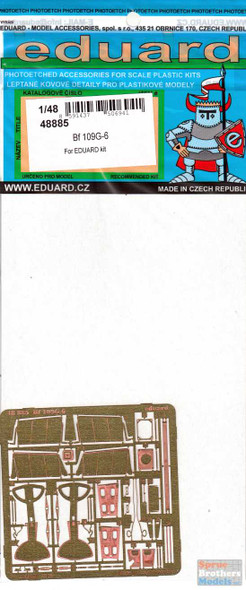 EDU48885 1:48 Eduard PE - BF 109G-6 Detail Set (EDU kit)