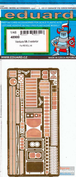 EDU48900 1:48 Eduard PE - Ventura Mk.II Exterior Detail Set (REV kit)