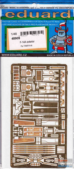 EDU48909 1:48 Eduard PE - F-14A Tomcat Exterior Detail Set (TAM kit)