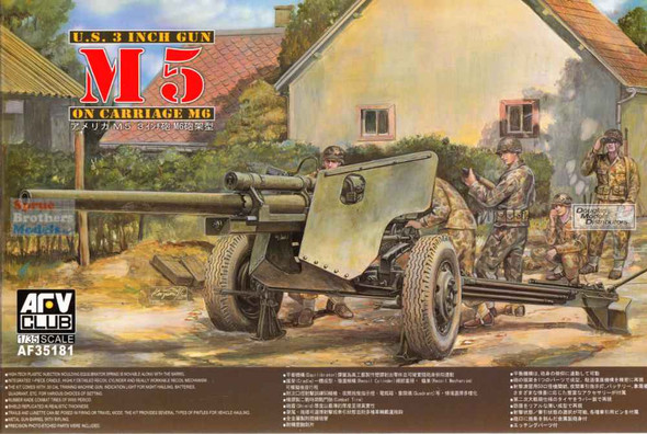 AFV35181 1:35 AFV Club US 3 inch Gun M5 on M6 Carriage