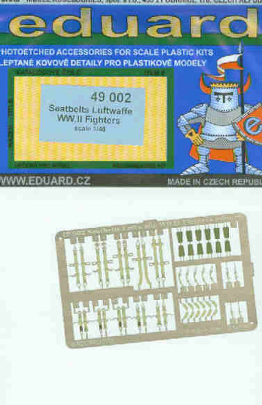 EDUFE863 1:48 Eduard Color Zoom PE - Fw 190A Seatbelts [STEEL