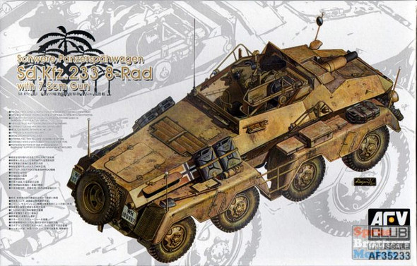 AFV35233 1:35 AFV Club Sd.Kfz.233 8-Rad with 7.5cm Gun Schwere Panzerspahwagen