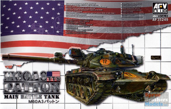 AFV35249 1:35 AFV Club M60A3 TTS Patton Main Battle Tank