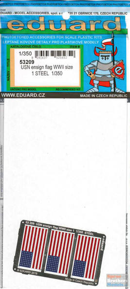 EDU53209 1:350 Eduard PE - USN Ensign Flag WW2 Size 1 [STEEL]
