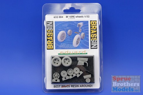 EDU632004 1:32 Eduard Brassin Bf 109E Wheels Set (EDU kit) #632004