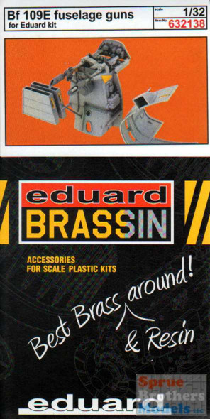 EDU632138 1:32 Eduard Brassin Bf 109E Fuselage Guns Set (EDU kit)