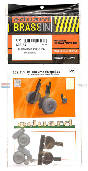 EDU632155 1:32 Eduard Brassin Bf 108 Taifun Spoked Wheels Set (EDU kit)