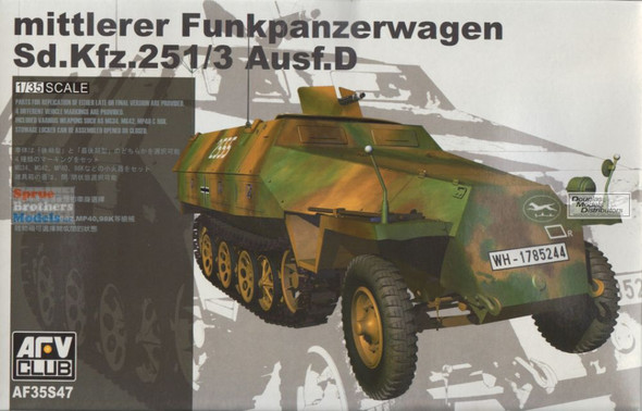 AFV35S47 1:35 AFV Club Mittlerer Funkpanzerwagen Sd.Kfz.251/3 Ausf.D