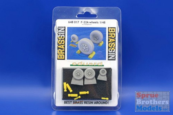 EDU648017 1:48 Eduard Brassin F-22A Raptor Wheels (HAS kit) #648017