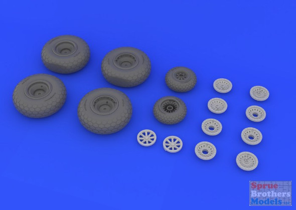 EDU648132 1:48 Eduard Brassin B-29 Superfortress Wheels Set (REV kit)